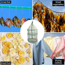 Foldable Drying Net Green Rack Net Dryer with Zipper for Fish Fruit Vegetable
