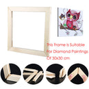 Wood Sticks Photo Canvas Oil Painting Artworks Display Frame (24x24cm)