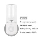 Portable Juicer Mixer USB Electric Small Blender Fruit Juice Cup (White) Newly