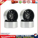 4pcsBeadlock Rims for SCX10 90046 AXI03007 Traxxas TRX4 RC4WD D90 (Black) Newly