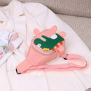 Kids Chest Bag Cute Fanny Cartoon Cross-body Money Pouch (Pink Dinosaur)