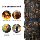 Men Outdoor Belt Camouflage Alloy & Nylon Heavy Duty Belt Anti Slip Belt
