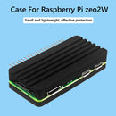 For Raspberry Pi Zero 2W Aluminum Shell Kit with Side Pin Header (Black) Newly