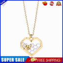 Fashion Women Heart Honeycomb Bee Pendant Clavicle Chain Charm Necklace