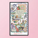 Cross Stitch Picture Cartoon Embroidery On Canvas Craft Home Decor Wall Gift