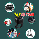 Bicycle Alarm System IP54 Waterproof Dustproof with Remote for Scooter Security