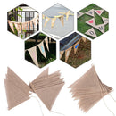 Garland Festival Celebration Flags Wedding Supplies Jute Banner Burlap Bunting