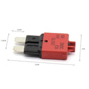 DC32V Manual Reset ATC Circuit Breaker Blade Fuse for Car Boat(10A Red