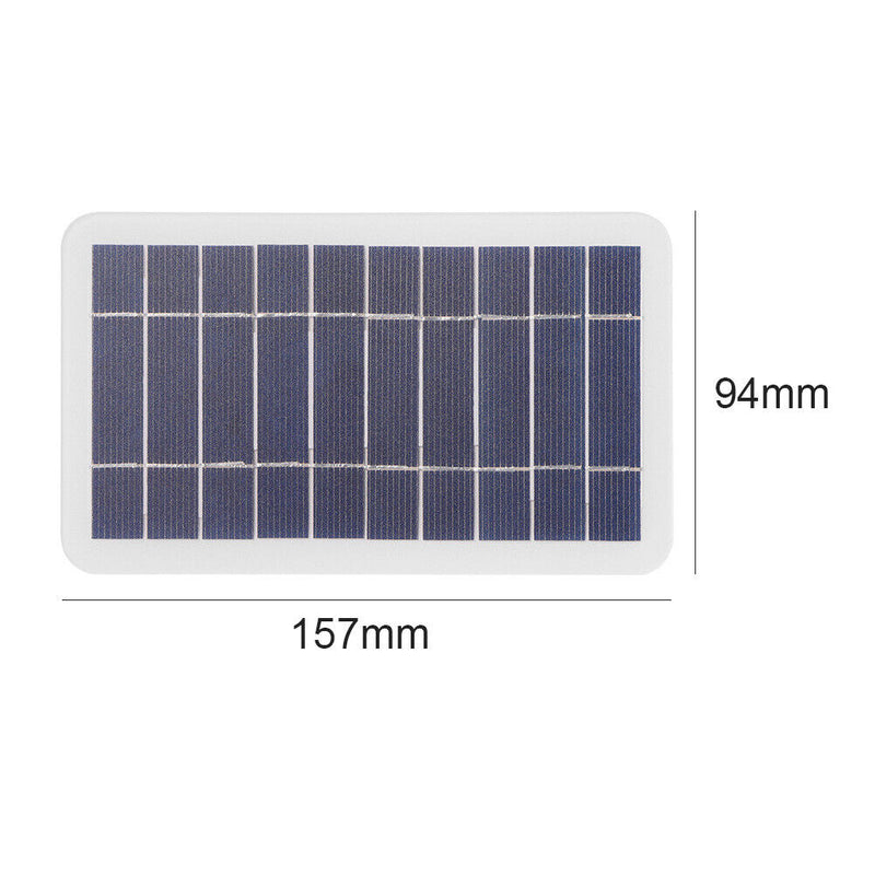 2W Solar Cells Power Bank Battery Charger 5V 400mA USB Portable Solar Panels