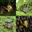 Watering Can LightsSolar Powered Metal Decorative Yard Art for Patio Yard Garden
