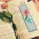 DIY Special Shaped Diamond Painting Leather Bookmark Tassel Fishtail Beauty Gift
