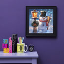 5D DIY Diamond Painting Kits Full Round Drill Christmas Snowman Mosaic Pictur