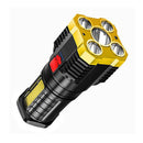 Strong USB Rechargeable Flashlight 500LM COB Outdoor Camping Fishing Light Newly