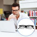 Dial Adjustable Glasses Variable Focus for Reading Distance Vision Eyeglass