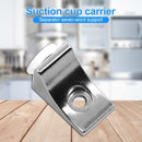 10pcs Right Angle Glass Shelf Suction Cup Fixing Support Clip Bracket (B) Newly