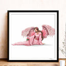 Full Round Drill Mosaic Craft DIY Pink Angel Rhinestone Diamond Painting Newly