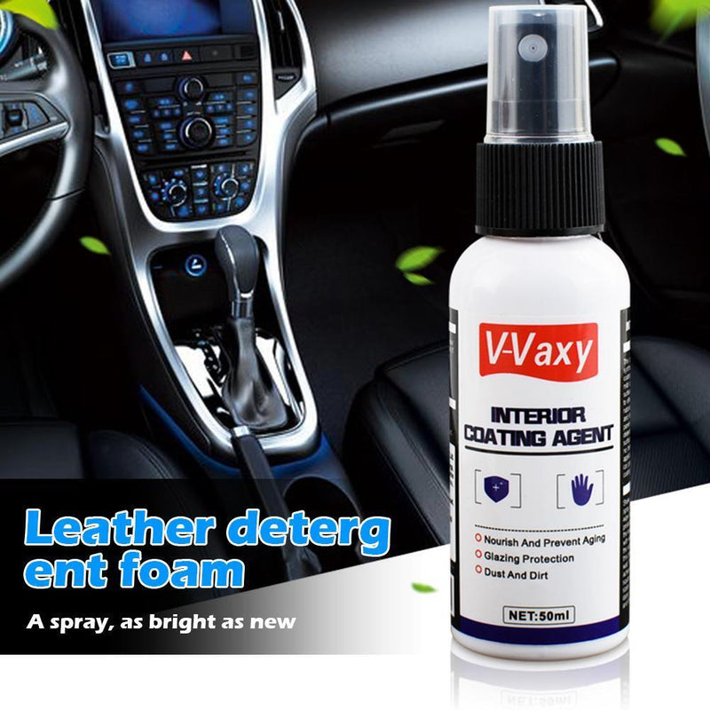 V-Vaxy 50ml Car Interior Cleaner Leather Seat Plastic Parts Cleaning Foam Spray