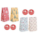Claus Present Case Candy Package Christmas Gift Bag Shop Loot Cookies Bags