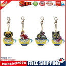 14PCS Diamond Painting Keychains Cup Animal Embroidery Needlework Keyrings