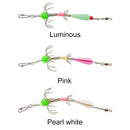 Double Row Fishing Cuttlefish Hook Carbon Steel Squid Hook Tackle (Pink)