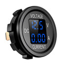 D6 Digital Voltmeter Ammeter Volt Current Panel Meter for Car Truck (Blue) Newly
