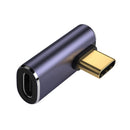 Type-C Adapter PD100W Mini C to C Converter (Female to Male Middle Elbow)