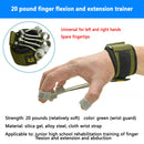 Finger Flexion Extension Training Device Strength Trainer (Green 20 Pound) Newly