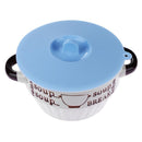 Silicone Cup Lid Reusable Leakproof Insulation Bowl Cup Cover (Blue S)