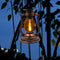Solar Powered Retro Classic Kerosene Lamp Portable LED Lantern Light (B) Newly