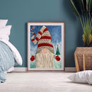 Frameless Oil Paint By Numbers Gnome DIY Canvas Picture Craft for Home