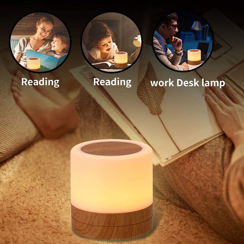 7 Color Changing Table USB Rechargeable Touch Dimmable RGB Night Lights Lamp