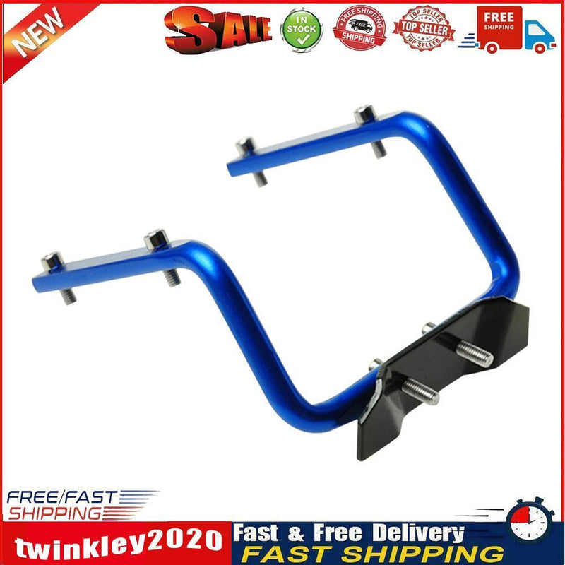 Bicycle Water Bottle Holder Saddle Rack Double Bottle Cage Adapters (Blue) Newly