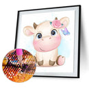 5D Full Round Diamond Painting Cartoon Animal DIY Mosaic Picture Decoration G