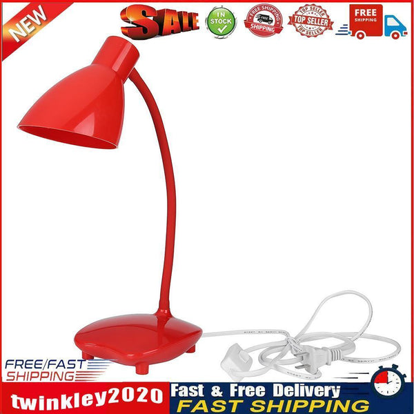 Universal Turning E26/E27 Flexible Desk Lamp LED Light Holder Base (Red) Newly