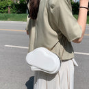 Women Mini Cloud Shoulder Bag Leather Candy Solid Color Chain Messenger Handbag