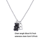 for Women Girl Link Pendant Choker Charm Bear Pendant Necklace Clavicle Chain