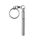 1pcs Metal Key Ring Steel Telescopic Pen Portable 67mm P0P7 E6B4