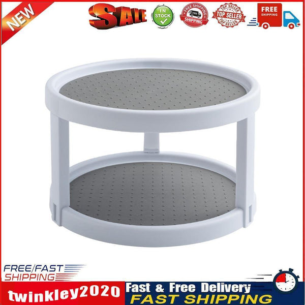 Rotation Cabinet Organizer Storage Spice Drink Cosmetic Storage Rack Tray Newly