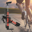 Portable Lightweight Aluminum Alloy MTB Cycling Bike Tire Air Pump(Red)