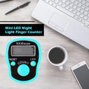 LCD Display Finger Counter LED Bright Electronic Counter (Sky Blue)