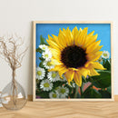 Diamond Painting Sunflower Full Round Drill Picture of Rhinestone DIY Drawi