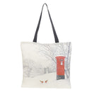 Snow scenePrinted Shoulder Shopping Bag Casual Large Tote Handbag (40*40cm)