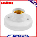 Matefield 220V E27 hallway lamp holder, round, base white