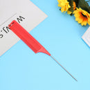 Pro Salon Fine-Tooth Metal Pin Tail Comb Plastic Hair Styling Dyeing Beauty Tool