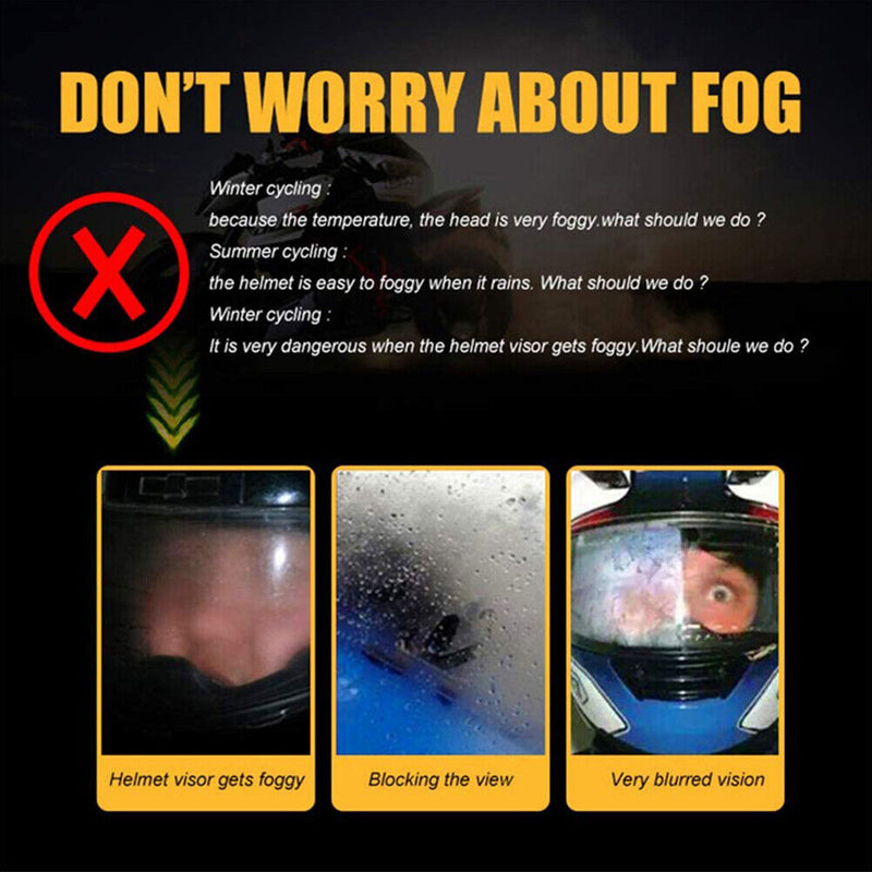 Motorcycle Helmet Visor Anti Fog Film Fog Resistant Film for Helmet Shield Newly