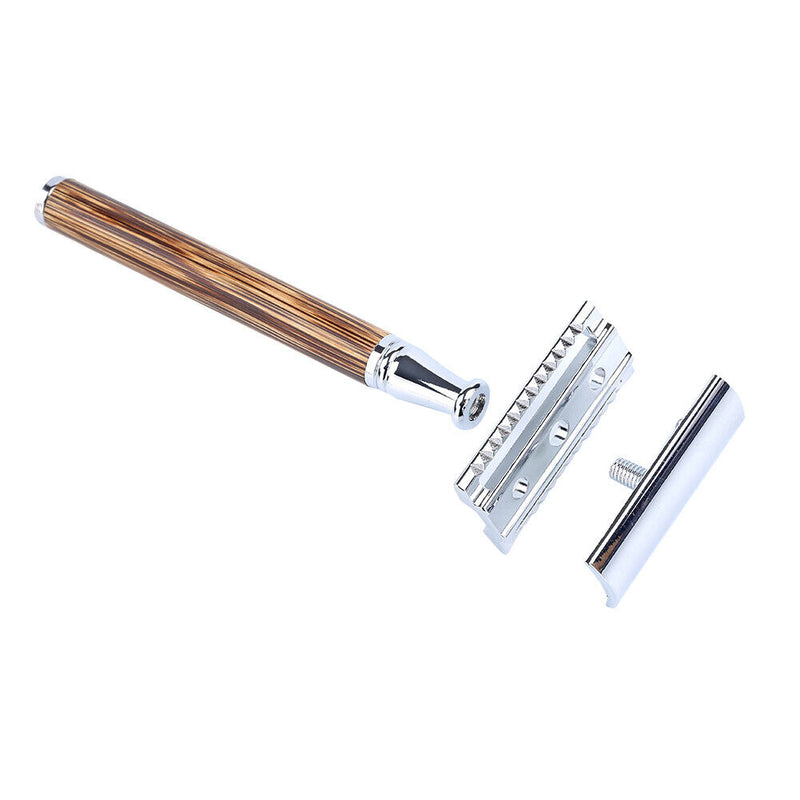 Bamboo Handle Safety Men Shaving Razor Portable Manual Beard Face Shavers Newly