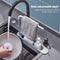 Adjustable Drainer Sink Tray, Kitchen Telescopic Sink Rack Shelf Sponge Drain Ex