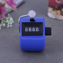 5pcs Clicker Counter 4 Digit Number Plastic Shell Hand Held(Blue)