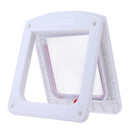 Lockable Cat Flap Door Kitten Dog Pet Lock Suitable for Any Wall White