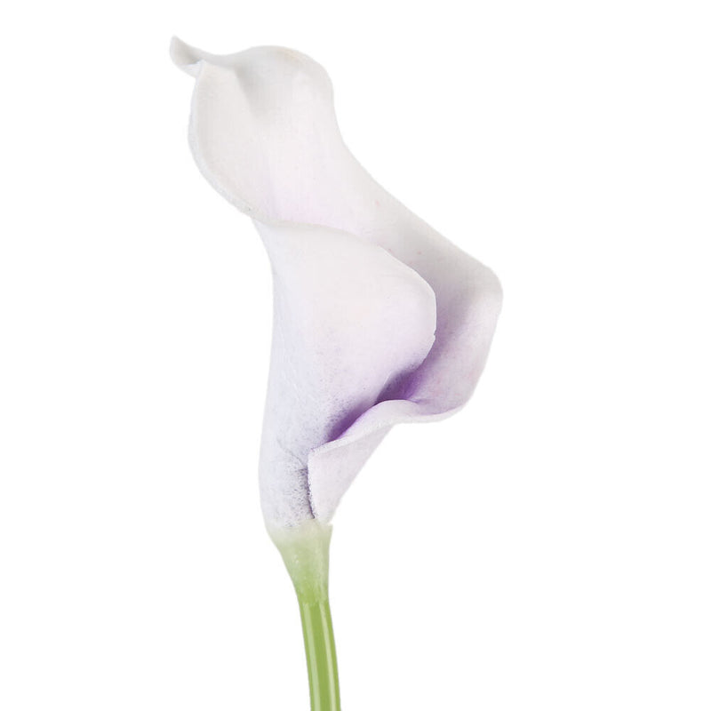 20pcs Calla Bridal Wedding Bouquet  Latex Real Feeling Flower Purple